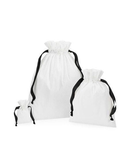 Cotton Gift Bag with Ribbon Drawstring0