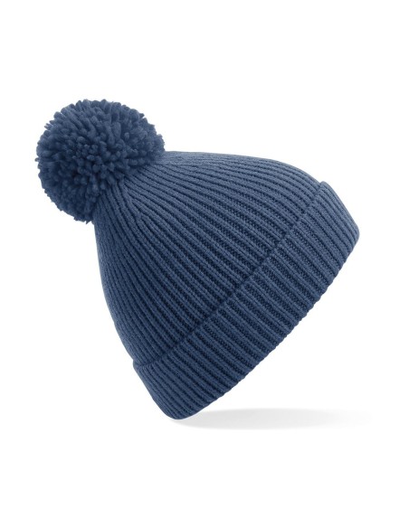 Engineered Knit Ribbed Pom Pom Beanie5