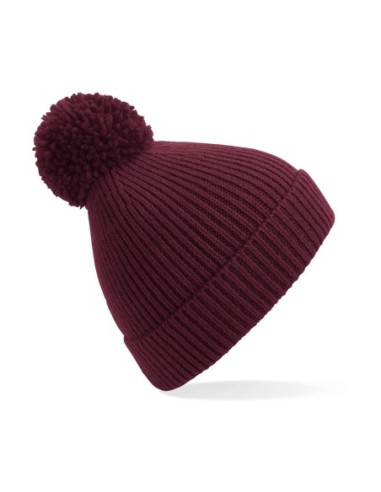 Engineered Knit Ribbed Pom Pom Beanie8