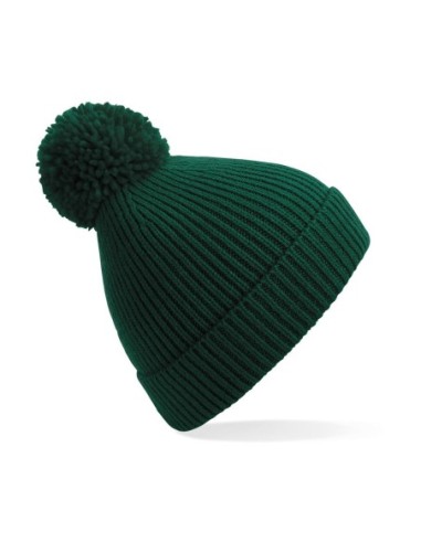 Engineered Knit Ribbed Pom Pom Beanie9