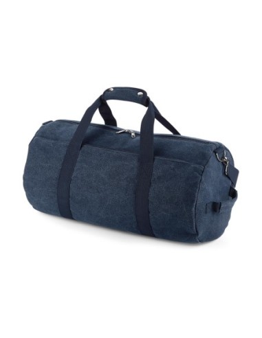 Vintage Canvas Barrel Bag1