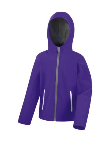 Kids TX Performance Hooded Softshell Jacket2