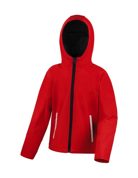 Kids TX Performance Hooded Softshell Jacket4