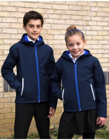 Kids TX Performance Hooded Softshell Jacket6