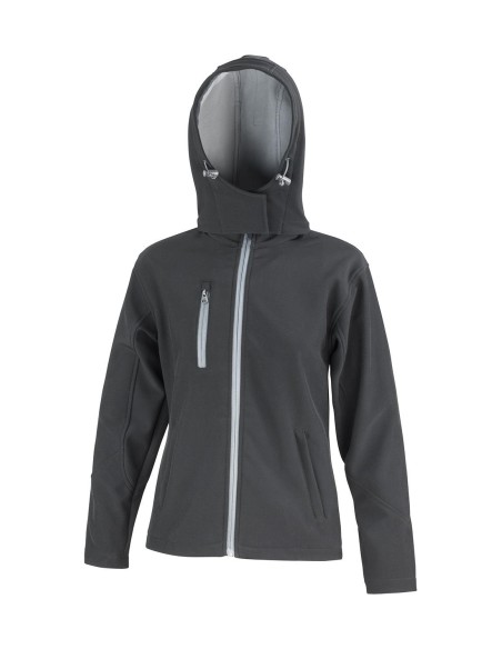 Ladies TX Performance Hooded Softshell Jacket0