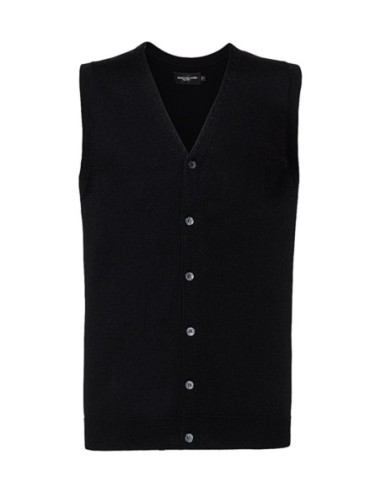 Mens V-Neck Sleeveless Knitted Cardigan0