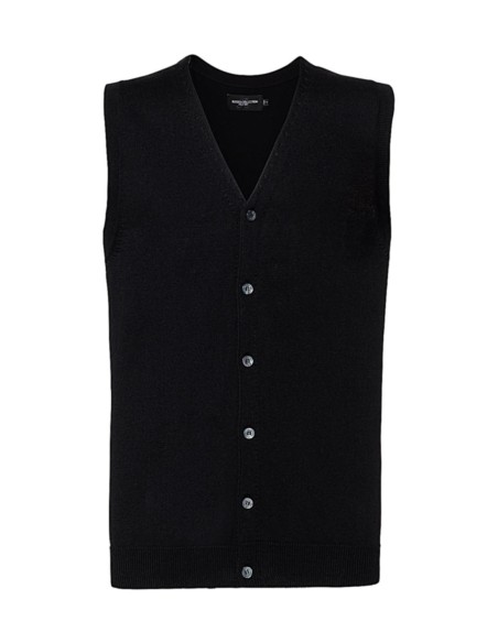 Mens V-Neck Sleeveless Knitted Cardigan0