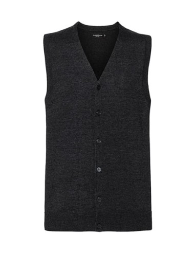 Mens V-Neck Sleeveless Knitted Cardigan1