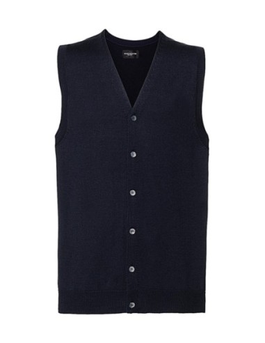 Mens V-Neck Sleeveless Knitted Cardigan2