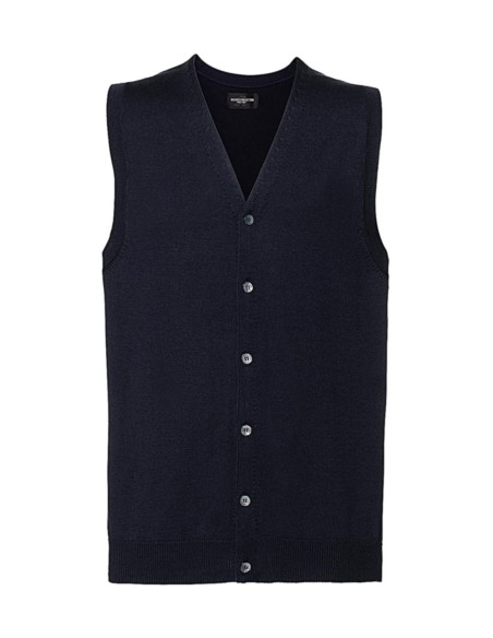 Mens V-Neck Sleeveless Knitted Cardigan2