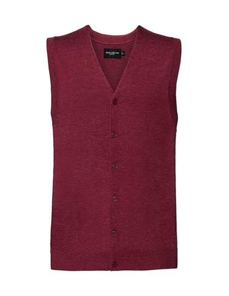 Mens V-Neck Sleeveless Knitted Cardigan4