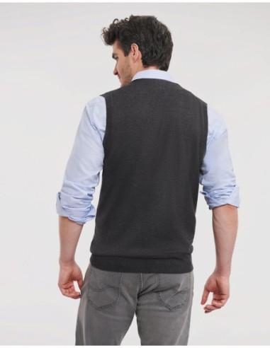 Mens V-Neck Sleeveless Knitted Cardigan7