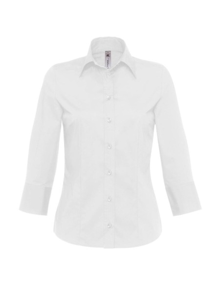 Milanowomen Popelin Shirt 34 sleeves0