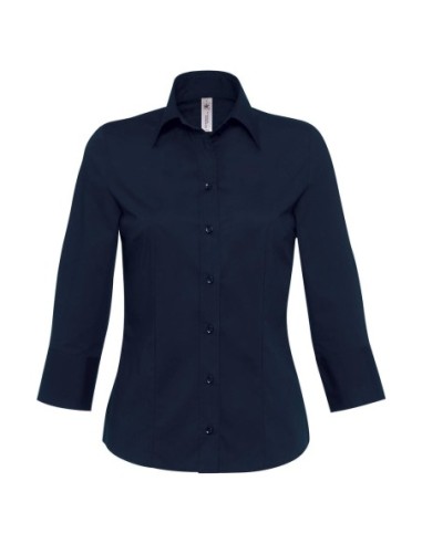 Milanowomen Popelin Shirt 34 sleeves1