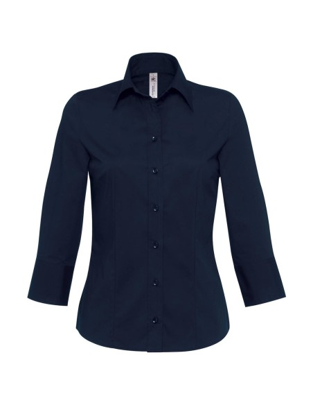 Milanowomen Popelin Shirt 34 sleeves1