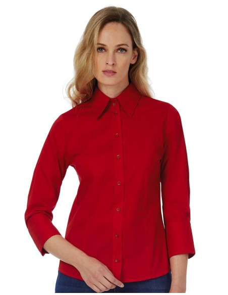 Milanowomen Popelin Shirt 34 sleeves4