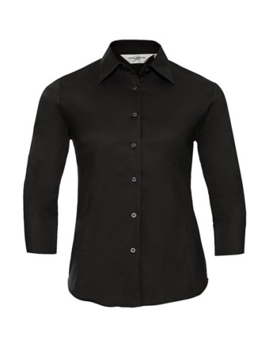 Ladies 34 Sleeve Easy Care Fitted Shirt1