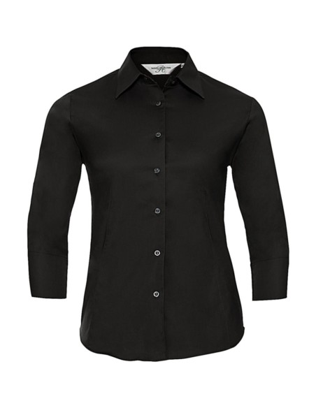 Ladies 34 Sleeve Easy Care Fitted Shirt1
