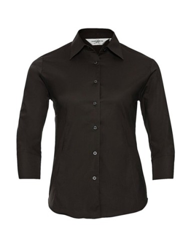 Ladies 34 Sleeve Easy Care Fitted Shirt3