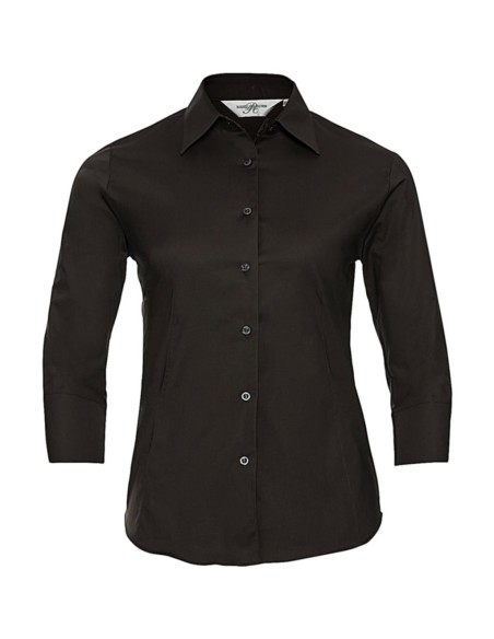 Ladies 34 Sleeve Easy Care Fitted Shirt3