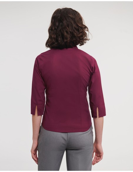 Ladies 34 Sleeve Easy Care Fitted Shirt6