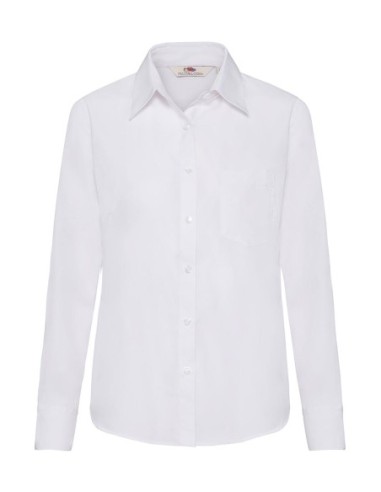 Ladies Poplin Shirt LS0