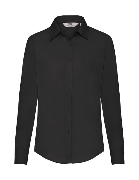 Ladies Poplin Shirt LS1