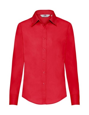 Ladies Poplin Shirt LS4