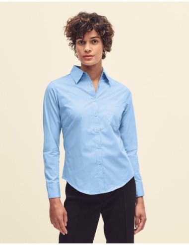 Ladies Poplin Shirt LS5