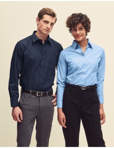 Ladies Poplin Shirt LS7