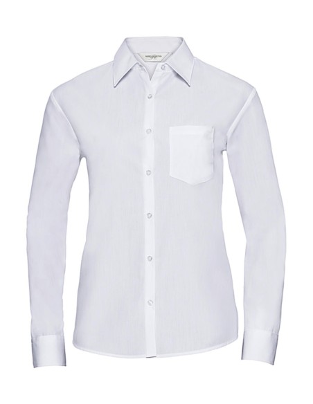 Ladies LS Poplin Shirt0