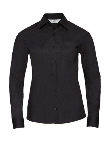 Ladies LS Poplin Shirt1