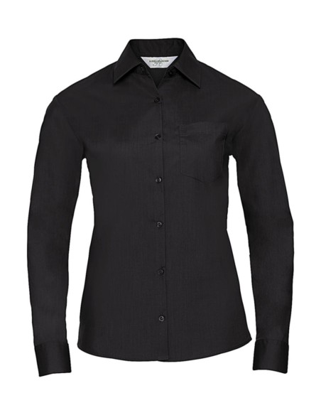 Ladies LS Poplin Shirt1