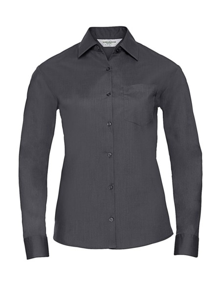 Ladies LS Poplin Shirt2