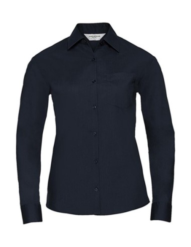 Ladies LS Poplin Shirt3