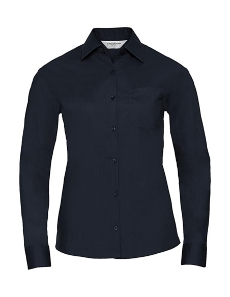 Ladies LS Poplin Shirt3