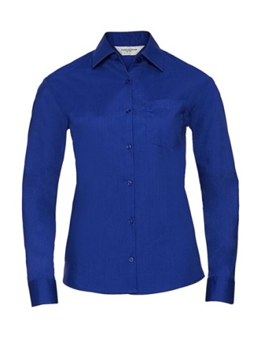 Ladies LS Poplin Shirt4