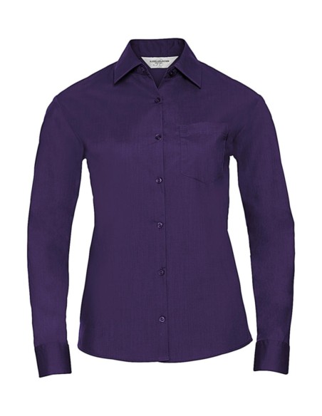 Ladies LS Poplin Shirt5