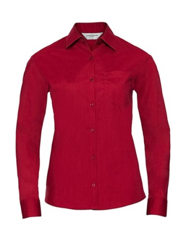 Ladies LS Poplin Shirt6