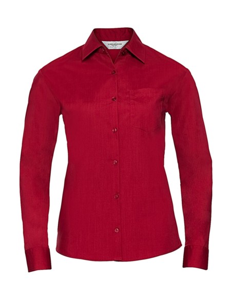 Ladies LS Poplin Shirt6