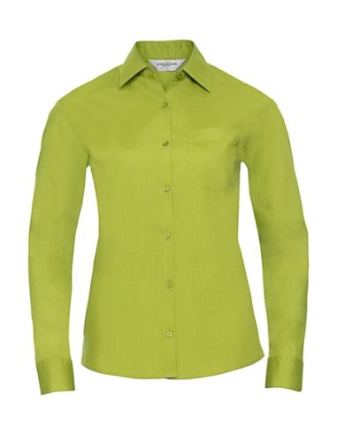 Ladies LS Poplin Shirt7