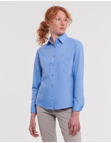 Ladies LS Poplin Shirt10