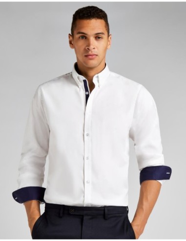 Tailored Fit Premium Contrast Oxford Shirt4