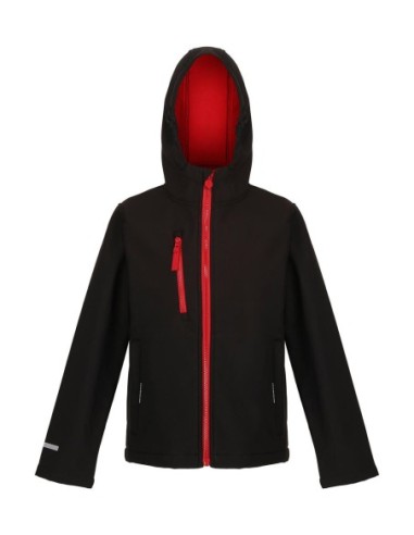 Junior Ablaze 3-Layer Hooded Softshell0