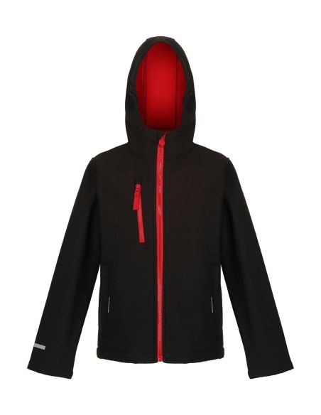 Junior Ablaze 3-Layer Hooded Softshell0