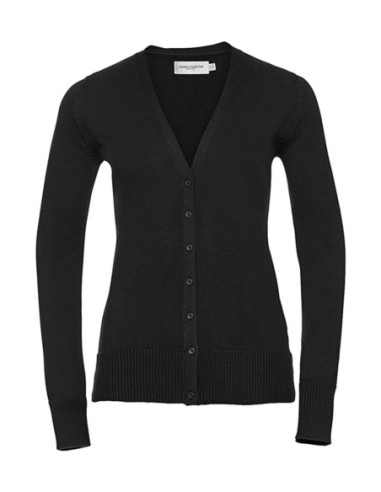 Ladies V-Neck Knitted Cardigan0