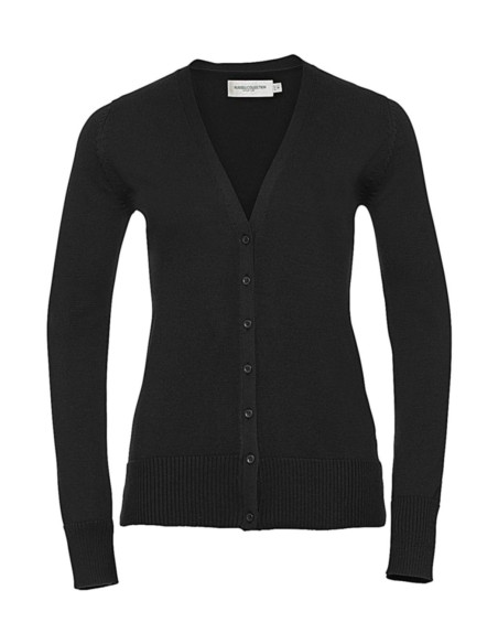 Ladies V-Neck Knitted Cardigan1