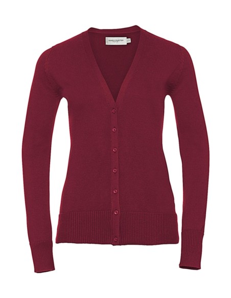 Ladies V-Neck Knitted Cardigan4