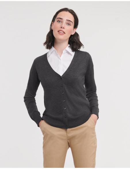 Ladies V-Neck Knitted Cardigan5