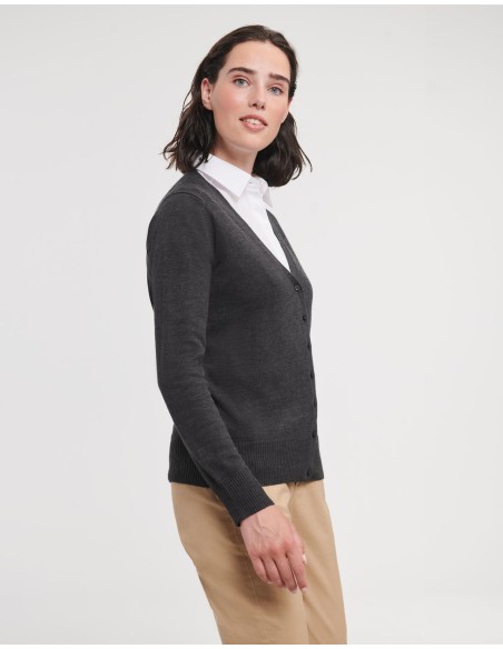 Ladies V-Neck Knitted Cardigan6